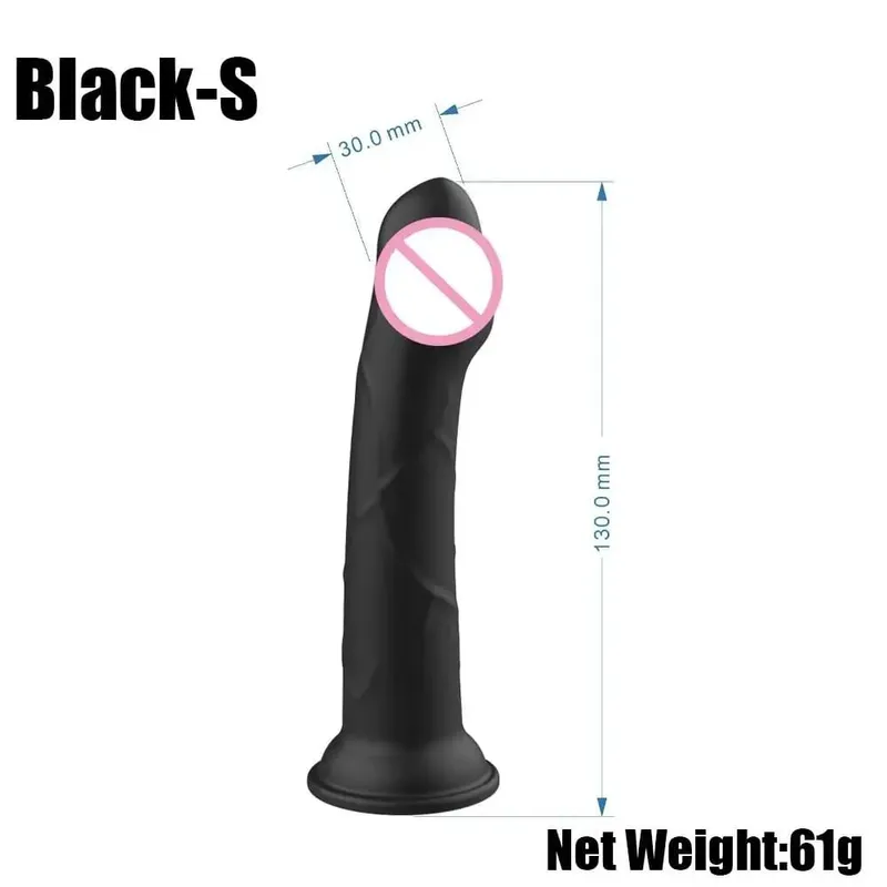Realistic Small Silicone Jelly Dildo for Women with Suction Cup Strapon Compatible Anal Plug Adult Sex Toy for Women — image 11