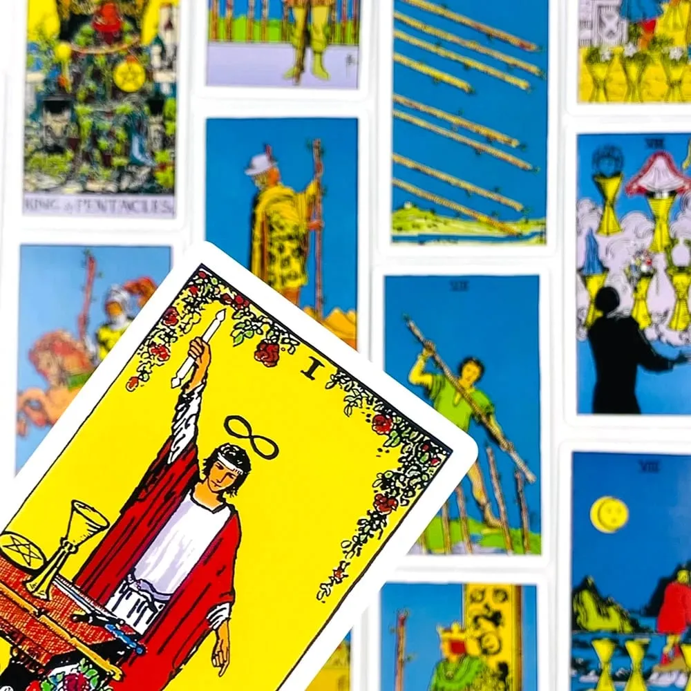 Angol/spanyol változat Klasszikus A lovas Tarot Kártya Jóslás Társasjáték Játék Nyaralásos Játékok Várakozás Tarot Pakli füzet — image 4
