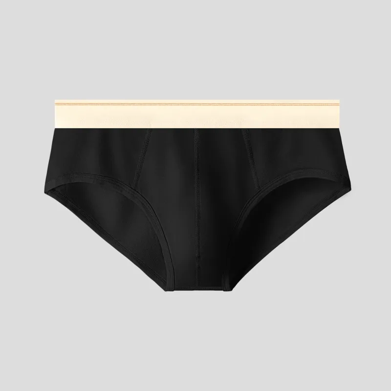 Men's pure cotton breathable and comfortable triangular underpants, mid-waist, skin-friendly and soft, teenagers' underpants