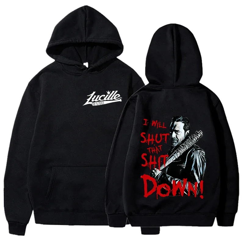 Men And Women Negan This Is Lucille The Walking Dead Printed Hoodie Casual Tops Unisex Harajuku Long Sleeve Sweatshirts New — image 2