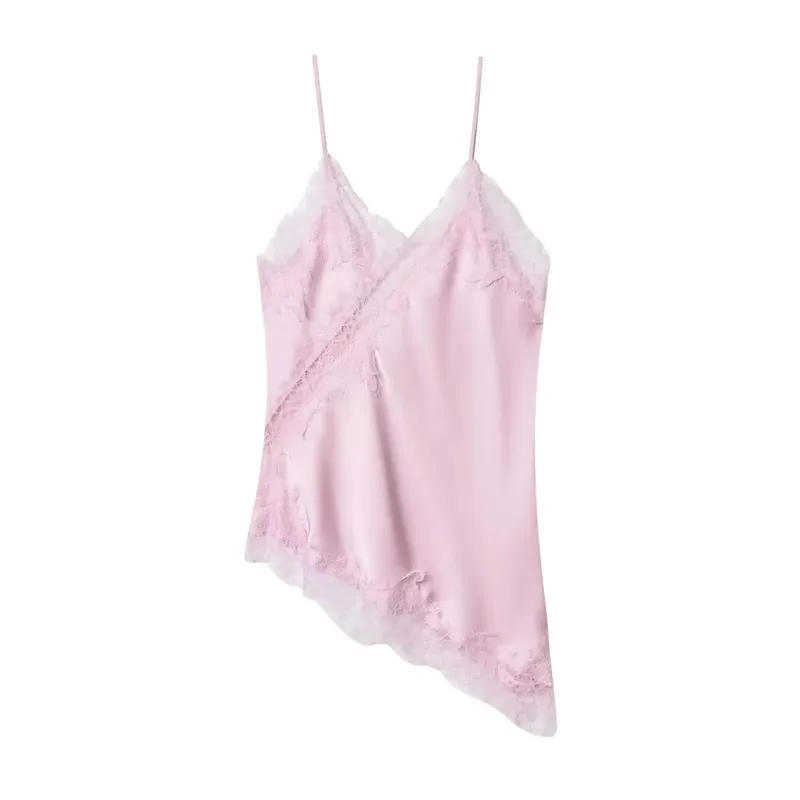 Barna szatén csipke összefűző sling ruha női elegáns, szabálytalan szegélyű V nyakú, hát nélküli ujjatlan ruha elegáns női party Club Vestidos — image 20