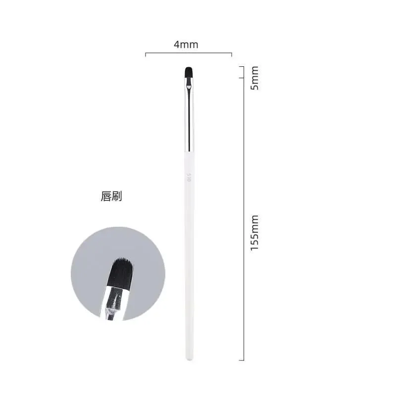 1db fehér púderes smink ecsetek 3D folyékony alapozó alap smink ecset szemhéjfesték keverés Részletek Arc Szem korrektor Szépség eszköz