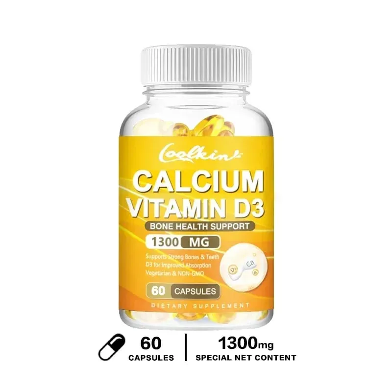 A kalcium + D3-vitamin elősegíti a csontok egészségét és az immunrendszer támogatását, javítja a karbonát felszívódását Étrend-kiegészítő — image 7