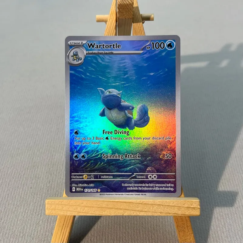 MEW PTCG13-003 Tcg proxy PKM Cards Charizard ex Bulbasaur Charmeleon Rare Collection Battle Toys Δώρα για χόμπι στο σπίτι