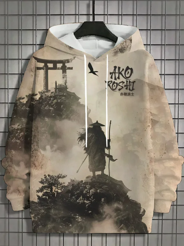 2024 outono novo masculino 3d japonês samurai impressão moletom com capuz masculino e feminino casual moda masculina moletom com capuz de rua — image 19