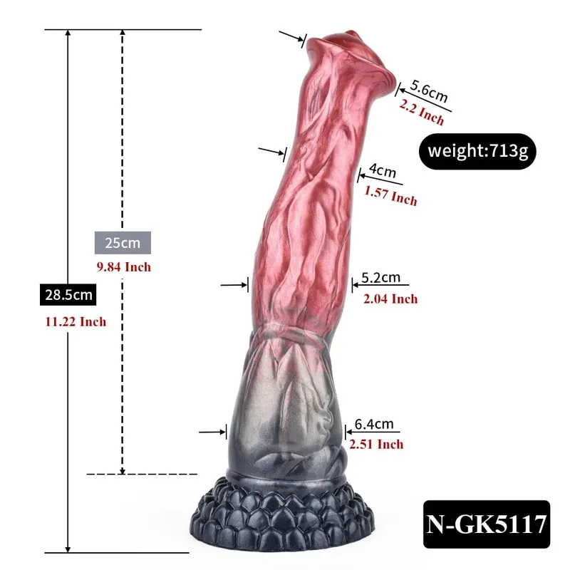 Szilikon lóműpénisz hosszú pénisz anális dugó Hatalmas csomós G-pont hüvelystimulátor tapadókoronggal felnőtt szexjáték nőknek Férfiak — image 19