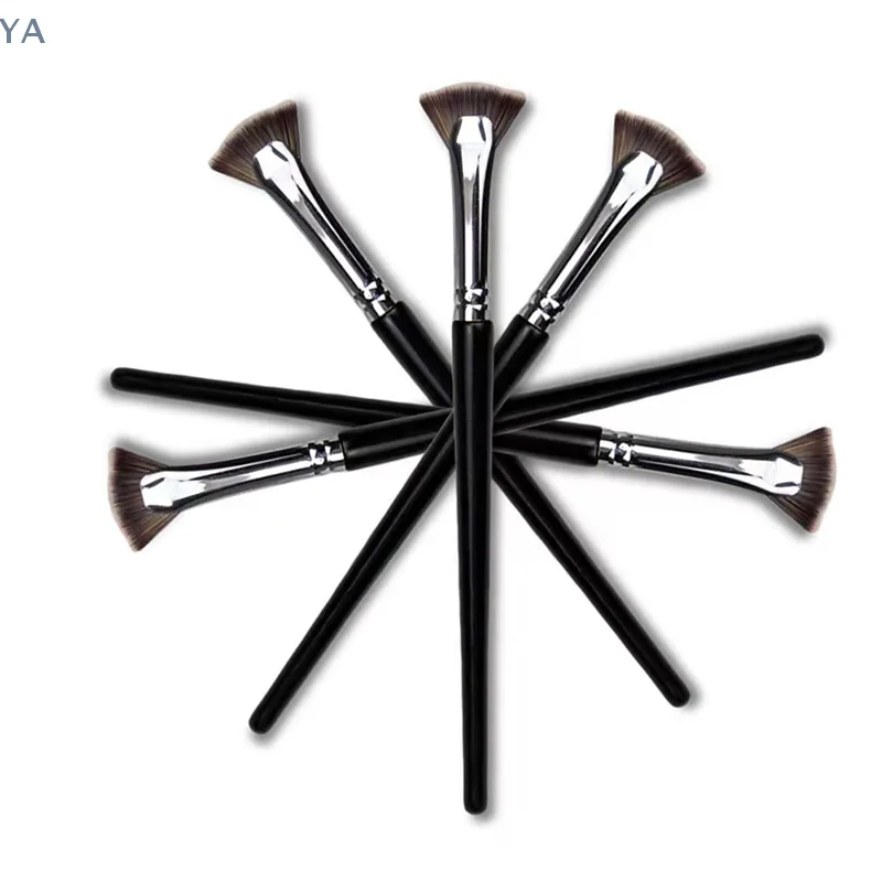 [Y] 1 PC brosse à cils en forme d'éventail doux sans perte beauté cils pinceaux de maquillage Mascara surligneur poudre outil de taches