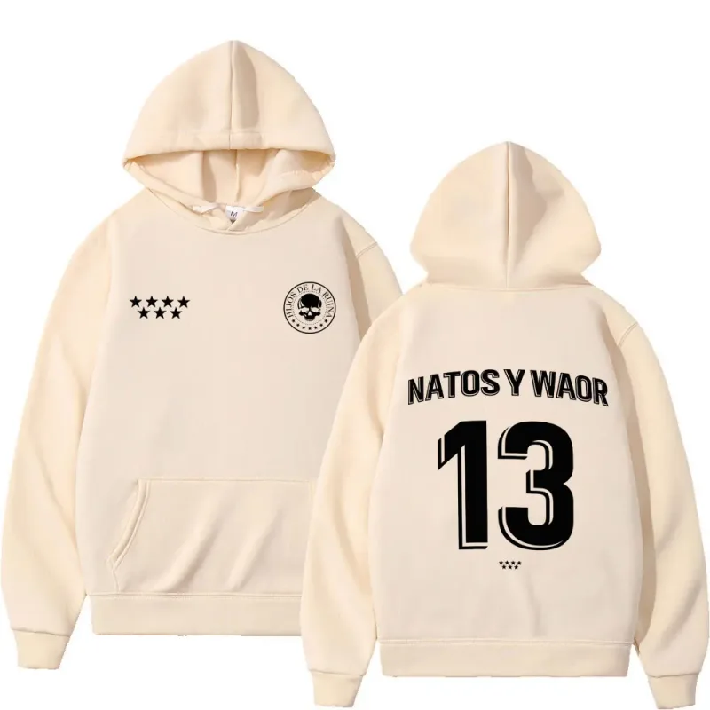 Rapper NATOS WAOR 13 Sweatshirts Men Women Fashion Hip-hop Pullover Autumn Winter Loose Casual Gothic Punk Tracksuit Streetwear