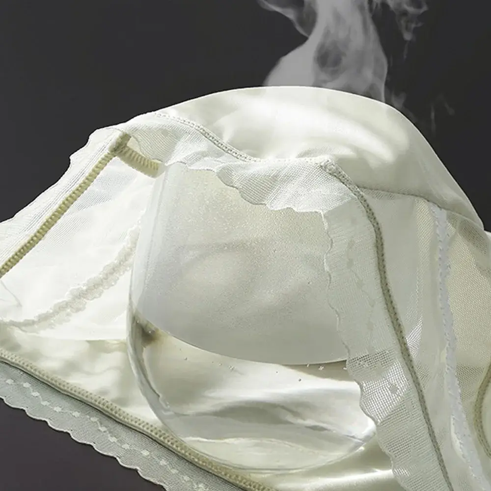 Men's Low Waist Triangle Underwear Sexy Elastic Lace Trim Silk Pouch Ultra-Thin Seamless Underpants plus Size Lingerie — image 6