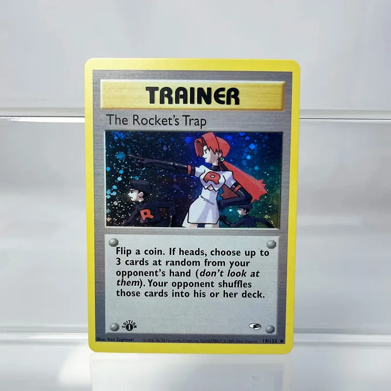 PKM Cards Edition 1st Gym Challenge 1996 Base Set Single Foil Cards Mewtwo Gengar Raichu Card Collection Cards PTCG Proxy Cards — image 23
