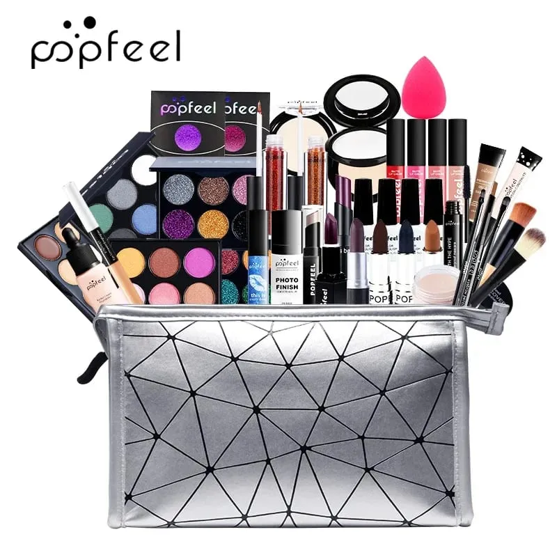 Professional Makeup Kit For Girl Eyeshadow Cream Make up Bag Concealer Blush Lip Gloss Lipstick Makeup Brush Women Make-up Set — image 2