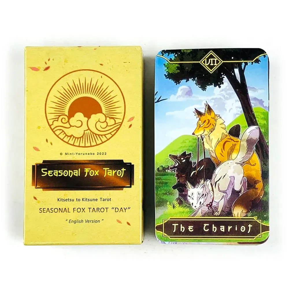 Szezonális Róka Tarot Kártyák Családi összejövetel Kártyajáték Titokzatos Jóslás Orákulum Társas Asztali Játékok Kezdőknek — image 3