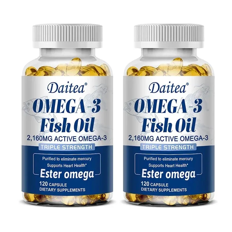 Omega 3 Fish Oil - EPA & DHA Highest Potency for Joint & Brain Support Heart Health Eyes — image 11
