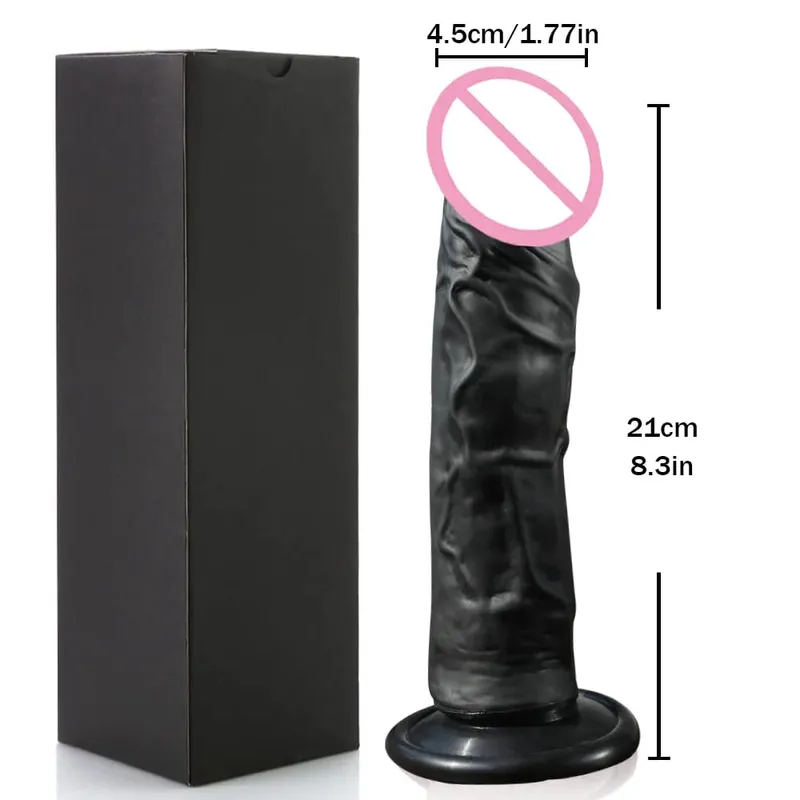 Ρεαλιστικό Dildo σημείου G με βεντούζα σιλικόνης πέους Πρωκτικό Dildo Ενήλικες σεξουαλικά παιχνίδια για γυναίκες Άνδρας Strapon Dick διεγέρτης κόλπου — image 10