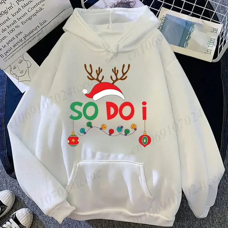 Par julmatchande huvtröjor Set I Don't Do Matchande juldräkter Tryck Sweatshirts Jul Familjefest Matchande toppar — image 14