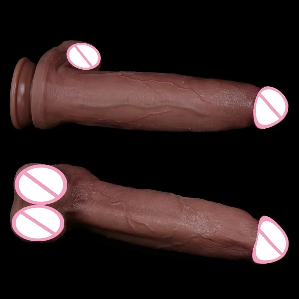 Huge Thick Dildo Realistic Soft Skin Big Penis Suction Cup Anal Dilator Sex Toys for Women Vagina Masturbator G-spot Stimulator