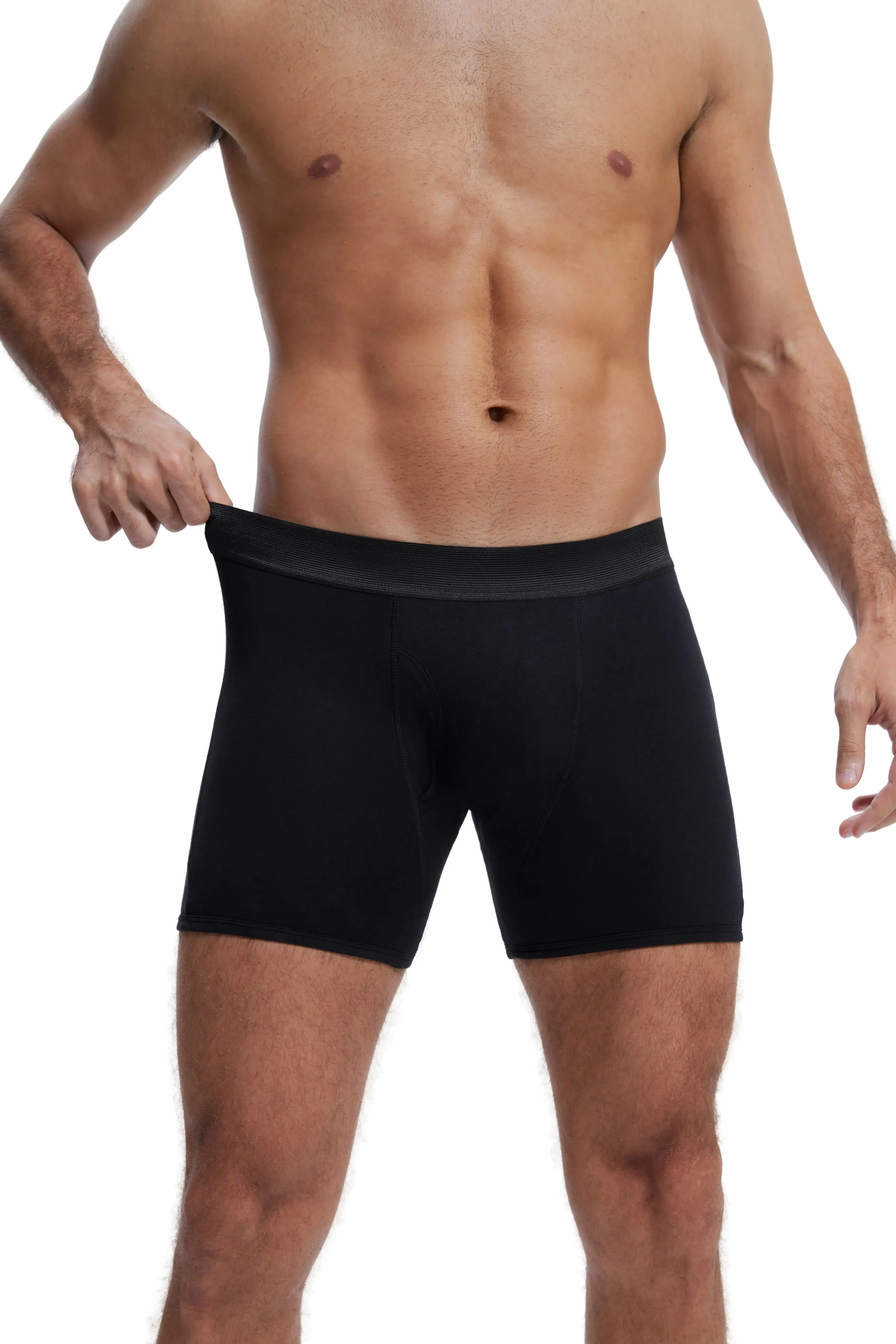 Drop shipping cotton men's incontinence underwear 200ML four-layer absorbent leak-proof menstrual incontinence underwear boxer — image 9