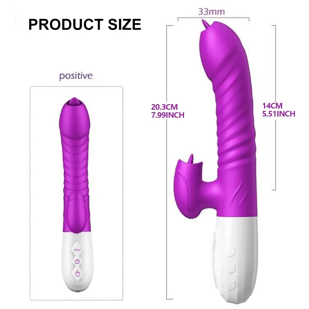 Fast Orgasm Vibrator Dildo For Women Licking Heating Vibrators Clitoris G-Spot Stimulator Vibro Female Clit Sucker Adult Sex Toy — image 6