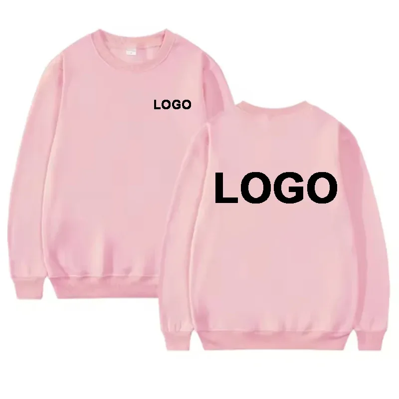 DIY Design Round Neck Hoodies Men Fashiong Customized Printed Loose Long Sleeve Pullover Women Casual Streetwear Sweatshirts — image 18