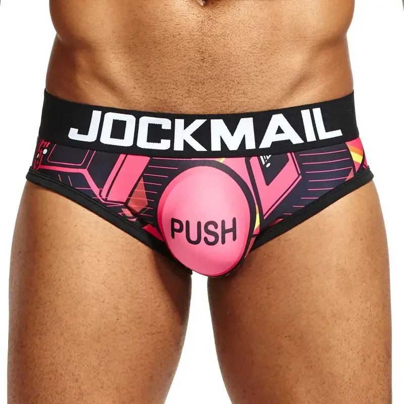 Mapaglarong masaya Sexy Men Underwear Print Underpants Ice silk Briefs Cueca Gay Male Panties Slip 21 Pattern design Shorts — image 6