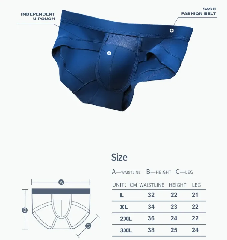 Men's Panties Men's Briefs Head U Convex Pocket Modal Sexy Breathable Youth Antibacterial Low Waist Bottom Pants — image 11