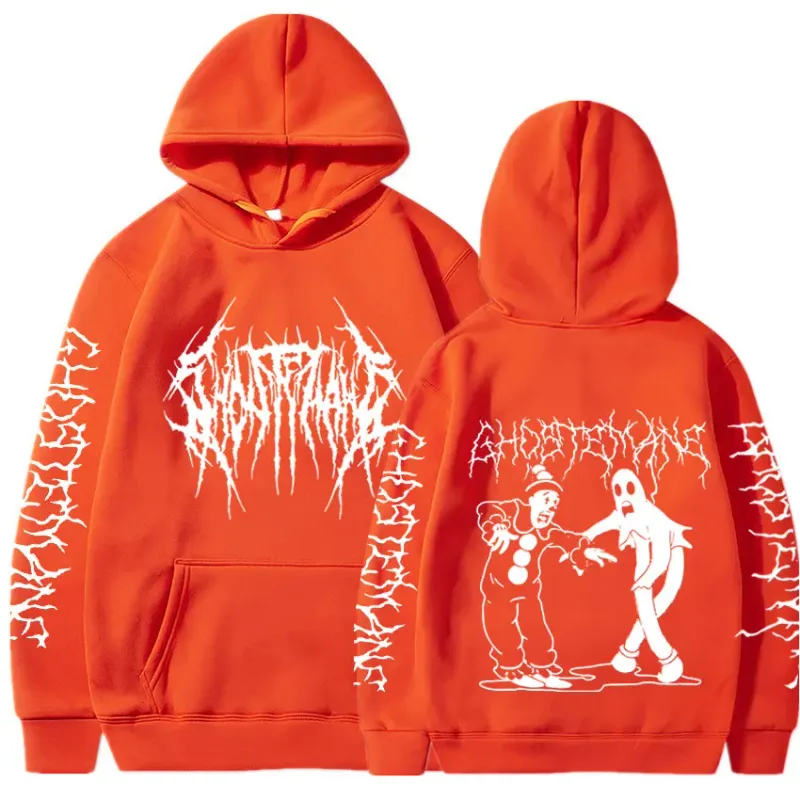 Ghostemane moletom com capuz estampa dupla face, moda masculina hip hop metal rock gótico oversized moletom agasalho streetwear — image 22