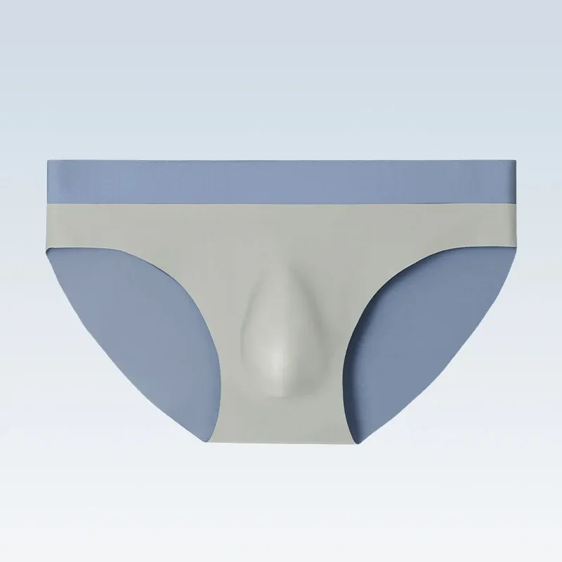 Panlalaking ice silk na walang tahi na damit na panloob na 3D punching triangle shorts summer manipis na pantalon para sa mga lalaki sports shorts 3256808552917215 — image 2