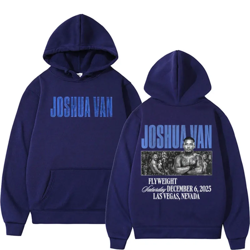 Joshua Van Hadiah Penggemar Tak Takut Hoodie Pakaian Pria Kaus Estetika Kekerasan Kasual Pullover Hoodie Bulu Penghangat Tubuh — image 4