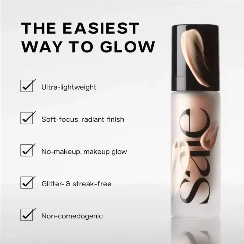 Saie סומק נוזלי 4 צבעים CHILLY SPICY Highlighter Sunglow Contouring Shimmer אבקת ייבוש מהיר לא דביק מרקם טבעי — image 7