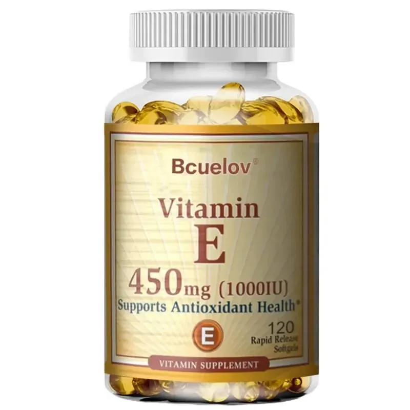Bcuelov E-vitamin 450 mg (1000 NE) vegyes, támogatja az immunrendszert és a bőr táplálását – természetes antioxidáns – glutén- és tejmentes — image 9