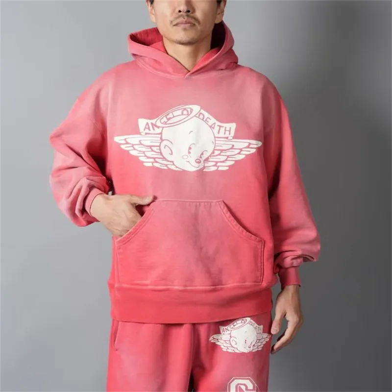 26SS SAINT OF MICHAEL Mxxxxxx BABY MICHAEL HOODIE Printed Distressed Long Sleeve Hooded Sweatshirt Cotton Hoodies For Men — image 3