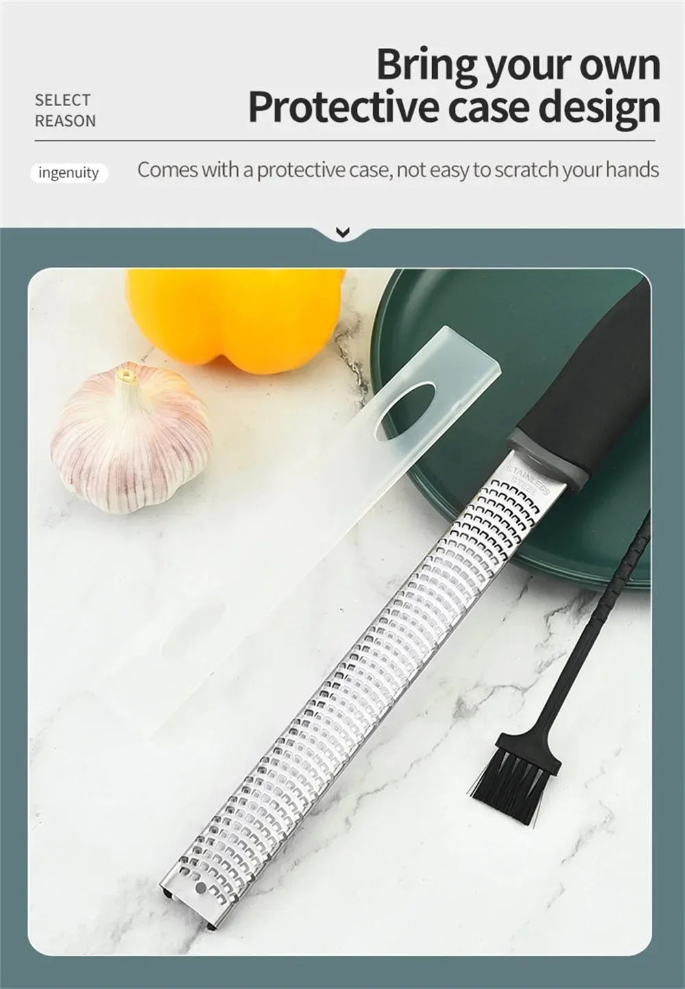 Multifunctional Rectangular Stainless Steel Cheese Grater Tool Chocolate Lemon Grater Cheese Slicer Fruit Peeler Kitchen Gadget