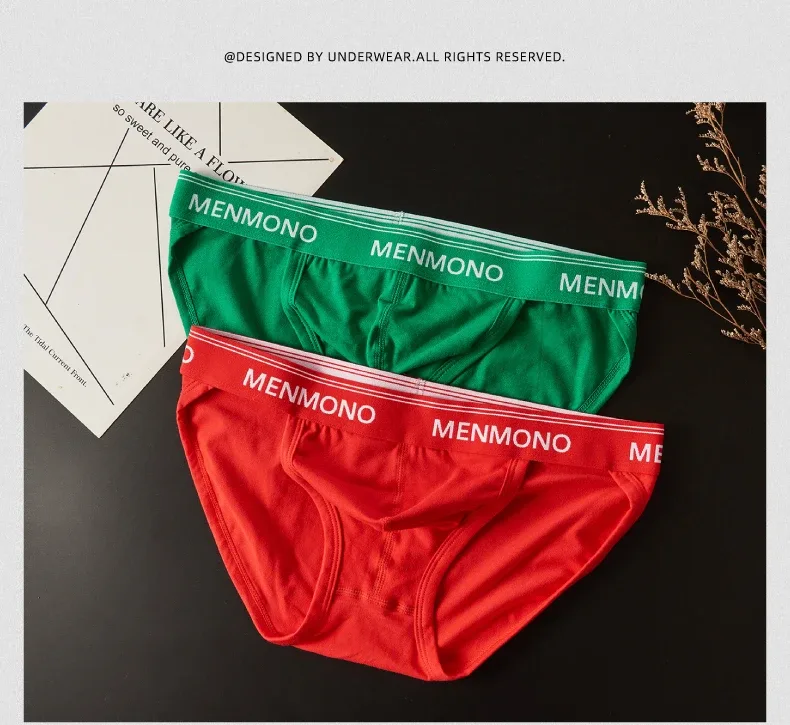Homens maré de algodão triângulo novo sexy cintura baixa magro respirável juventude personalidade u convexo roupa interior masculina. — image 11