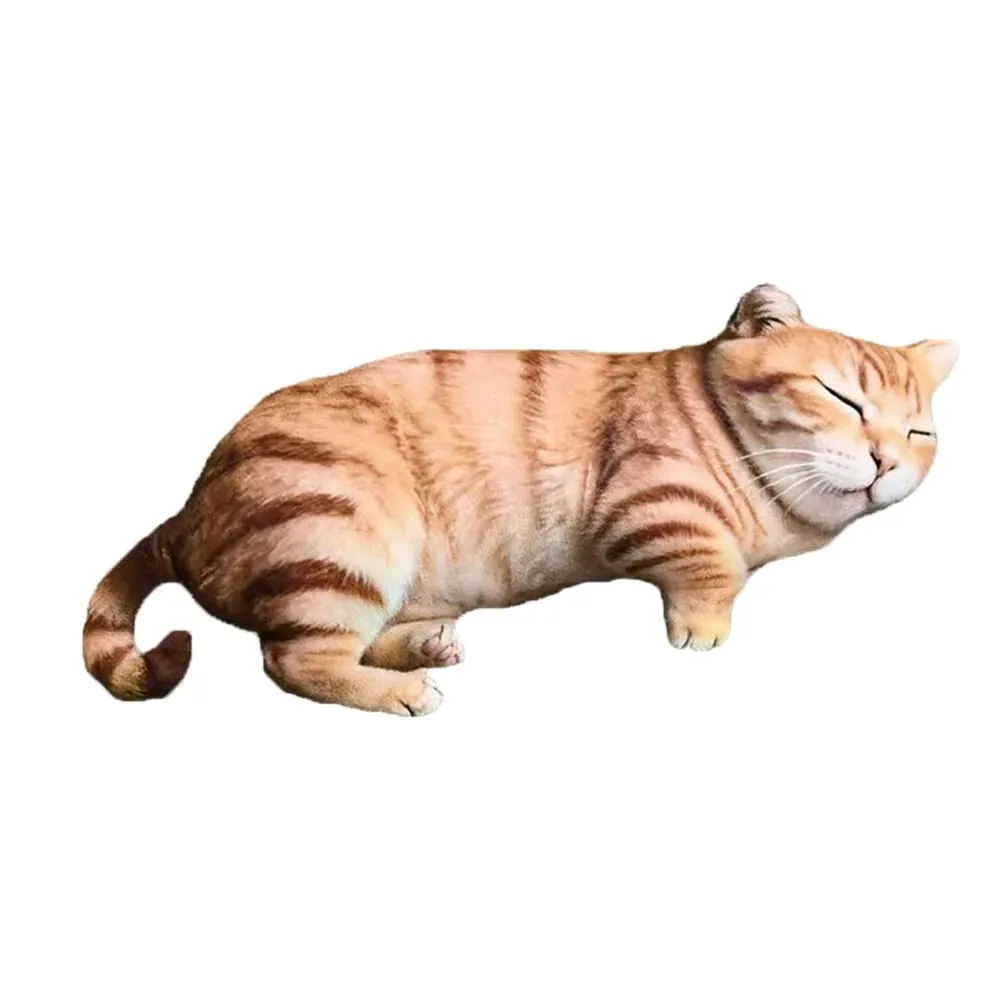 Plush Material Animal Body Pillow PP Cotton Filled Soft Texture Poultry Throw Pillows Cat Pattern Cute Design