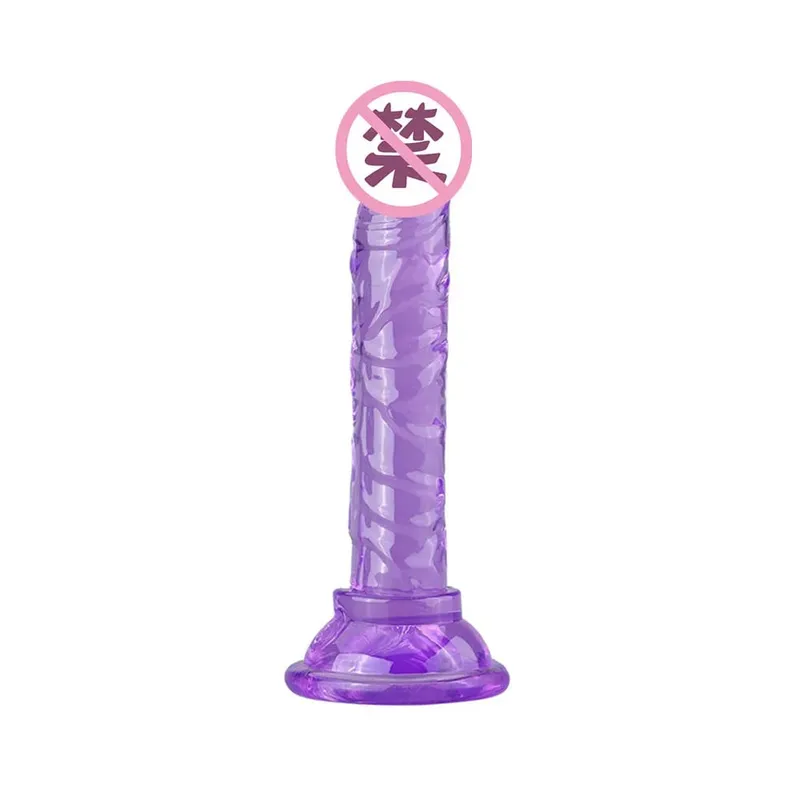 Female Masturbator Silicone Dildo with Suction Cup Realistic Dick Insertion G-Spot Orgasm Gay Anal Butt Plug BDSM Sex Toy