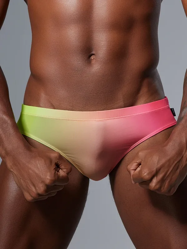 Triangular na damit na panloob ng lalaki na may manipis na disenyong ice silk, mabilis na pagkatuyo, mataas ang elasticity, mababang baywang, sexy, slim fit, youth fashion