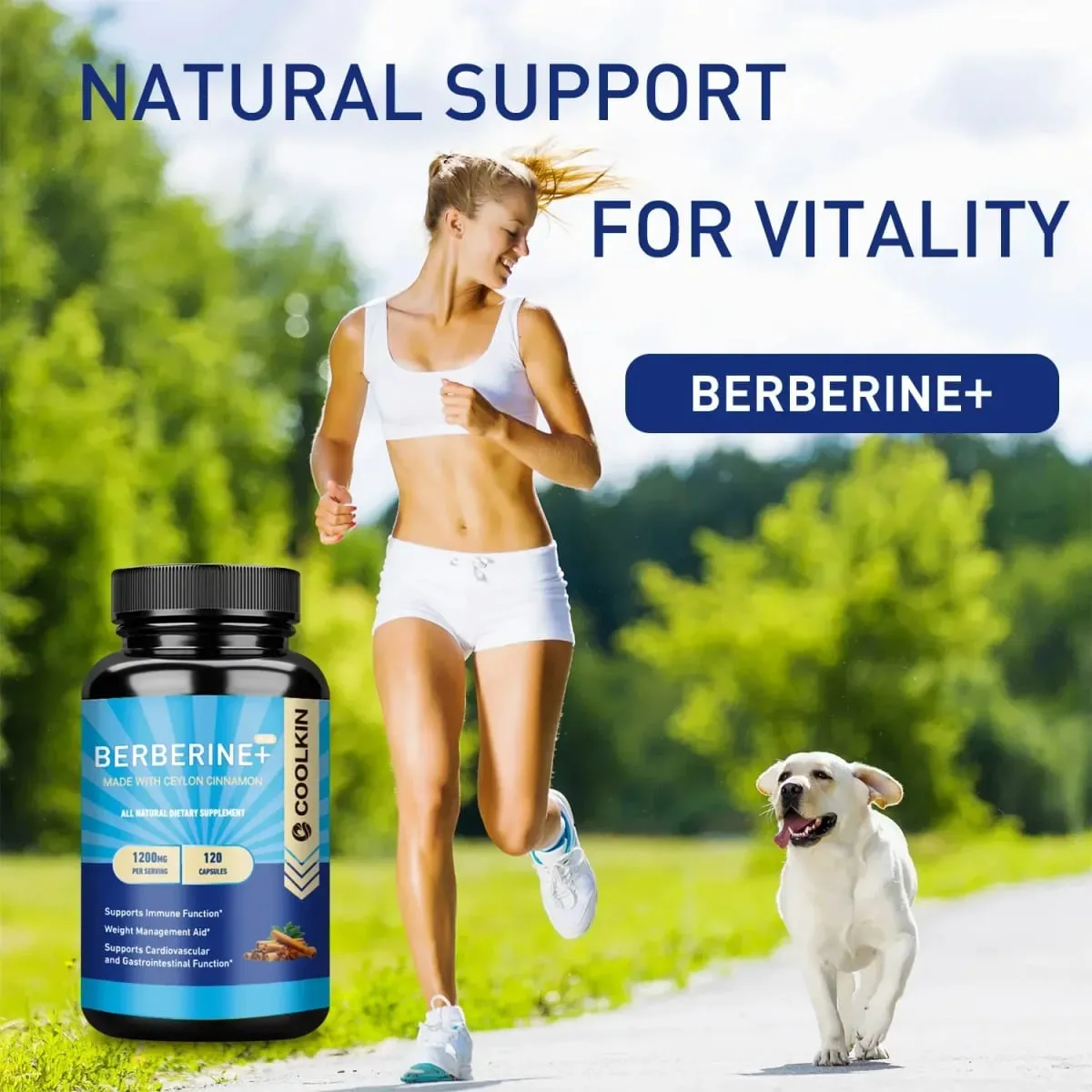 Prémium Berberine HCl 1200 Mg Plus Organic Ceylon Fahéj - Immunrendszert támogató testtömeg-kiegészítő — image 3