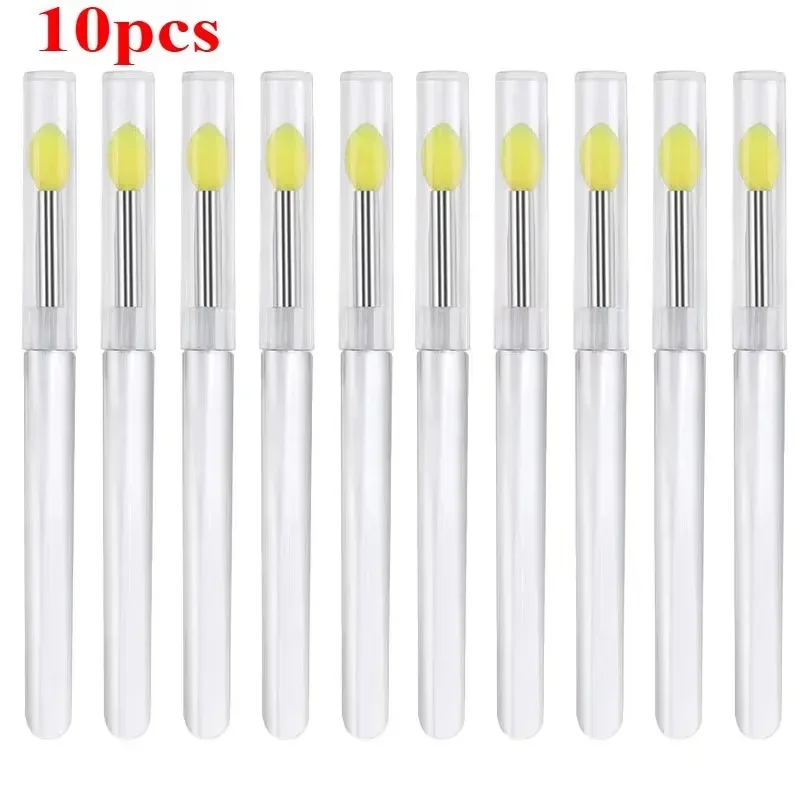 3/5/10PCS Reusable Lip Brush Silicone Lip Mask Applicator Transparent Lipstick Tool For Lip Gloss Eyeshadow Brushes Makeup Tools