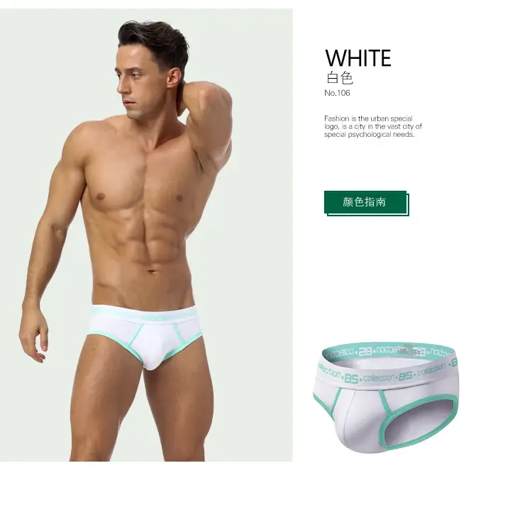 0850 cuecas masculinas sexy, cuecas de algodão confortáveis e respiráveis, atacado, cuecas masculinas — image 8