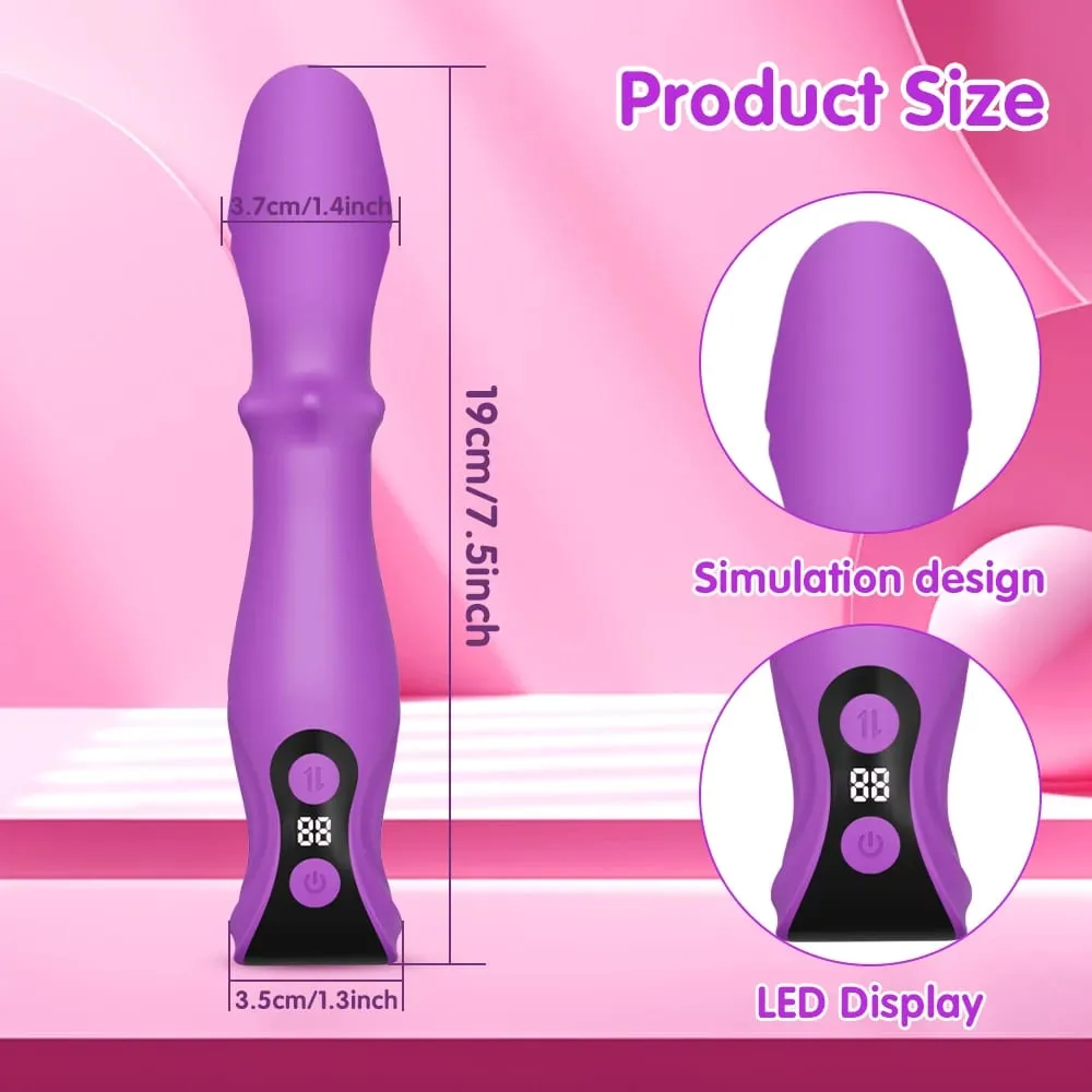 3 az 1-ben teleszkópos lengővibrátor női csikló G Spot stimulátor nyomógyöngyök műpénisz női maszturbáció felnőtt szexjátékok — image 6