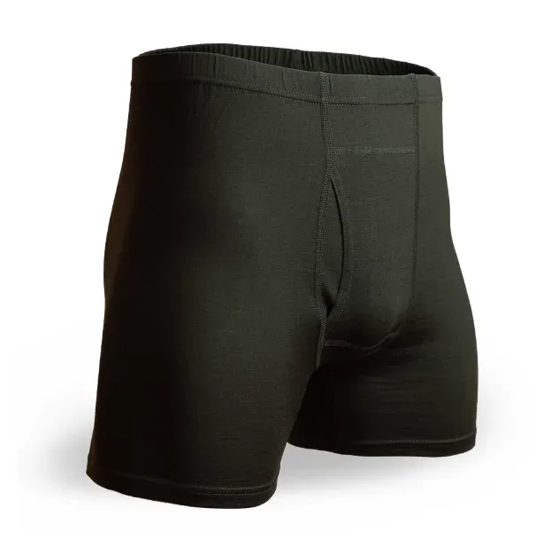 Herr Merinoull Long Drop Boxershorts 100 % Merinoull Herr Underkläder Baslager 240G Herr Sportkalsonger Fitness Andas