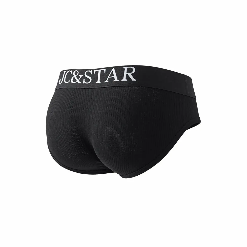Athletic High Cut Design Mga Panloob na Panloob ng Sexy na Lalaki Mga Panloob na Panloob na Ribbed Cotton Sports Comfort Men Bikini Slip Panlalaking Tanga Briefs — image 14