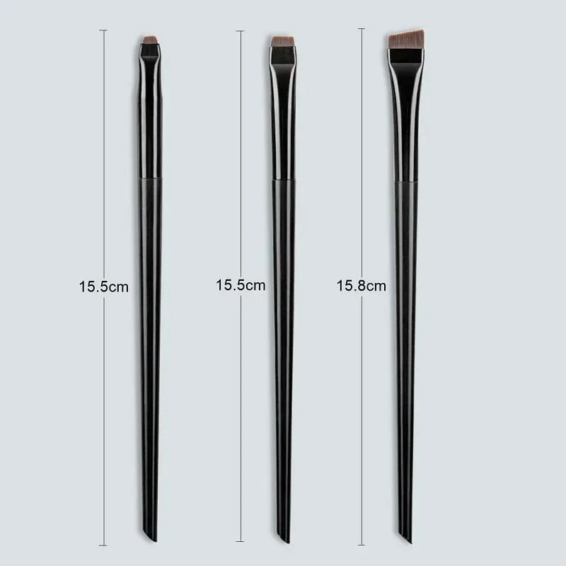 Blade Eyeliner Brush Brush Brush Portable Flat Fine Eye Liner Brow Contour Brushes Makeup Tool Cosmetic Beauty Makeup Tool 3 τμχ/σετ — image 5