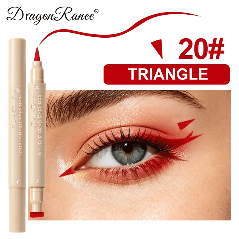 Love Star Butterfly Liquid Eyeliner με διπλό άκρο, αδιάβροχο και χωρίς μουντζούρες, γρήγορο στέγνωμα 2 σε 1 Πολύχρωμο μακιγιάζ Stamp Eye Line Pen — image 26