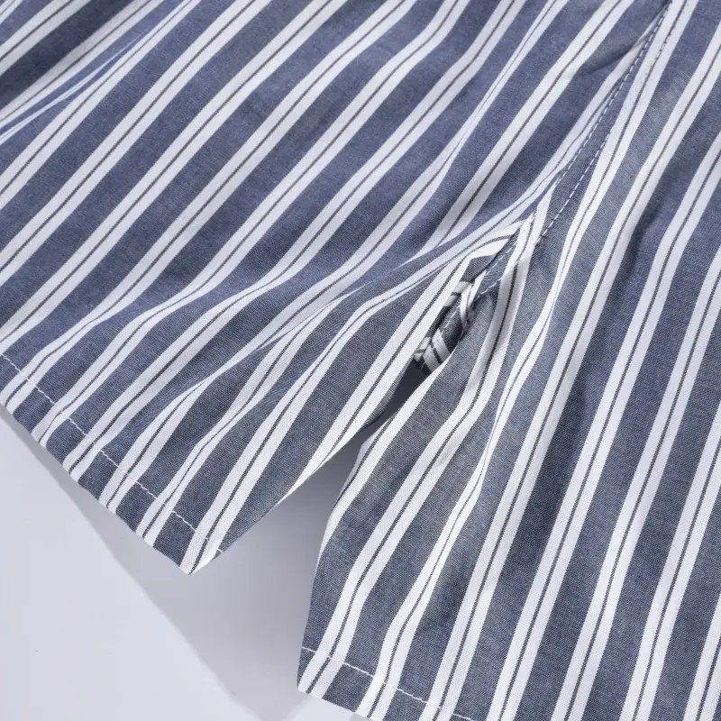 Panlalaking Boxer Shorts Kaswal na Cotton Sleep Underpants Panlalaking Kasuotang panloob Arrow Panties Striped Plaid Maluwag Kumportableng Homewear XL-4XL — image 11