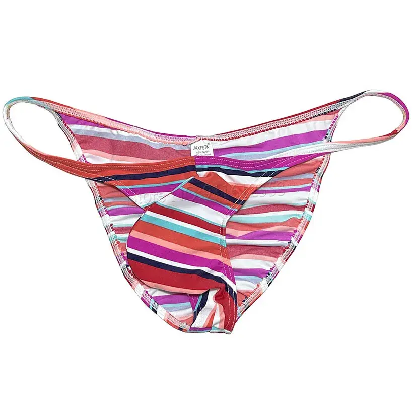 Men's Cheeky Briefs Underwear Pouch Male Ruched Bikini Swimwear Sexy Underpants High Elasticity, Low Waist, Floral Print sexy — image 21