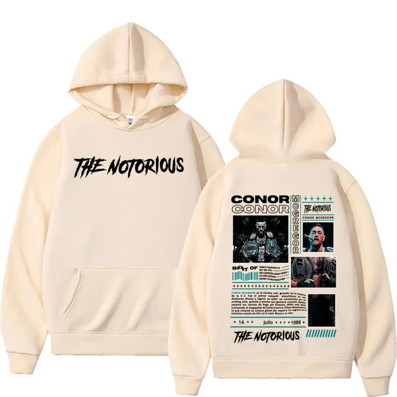 The Notorious Conor McGregor Merch Hoodie Men's Clothing Retro 90s High Street Sweatshirts Casual Fleece Bodywarmer Hoodies Coat — image 6