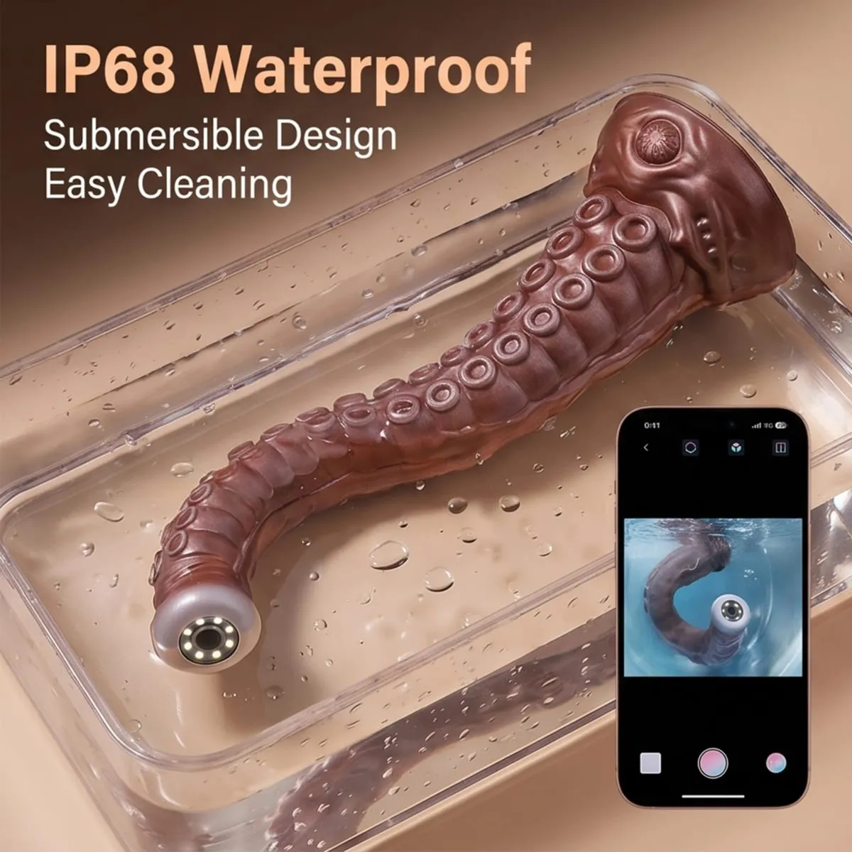 Vaginal Speculum LED Dildo Liquid Silicone Long Anal Plug Strong Suction Cup for Couples Adult Sex Toys анальная пробка — image 4