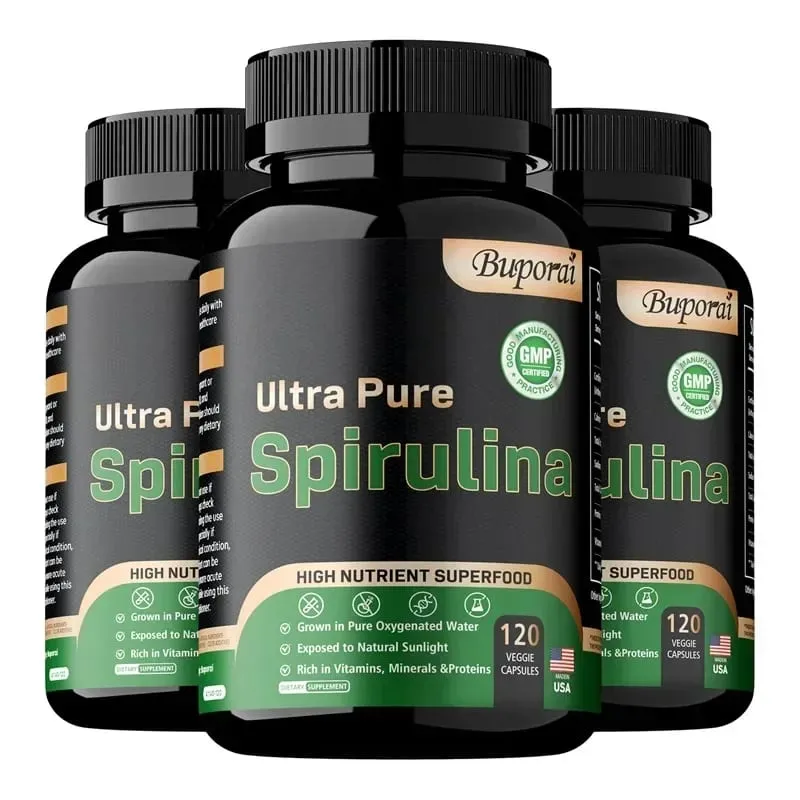 Organic Spirulina Supplement - Detoxification Nutrition Immune System Health Cardiovascular Health AntioxidantSupplements