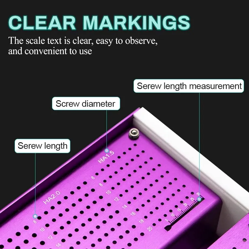 Pet Screw Box Κουτί αποστείρωσης από κράμα αλουμινίου Ορθοπεδικό βιδωτό όργανο αποστείρωσης κουτί αποθήκευσης Θήκη,Εργαλεία μακιγιάζ — image 4